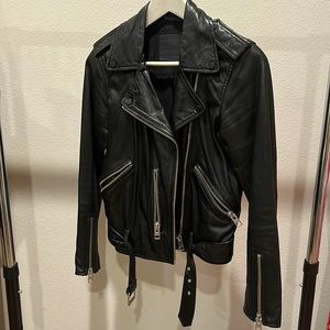 Allsaints Balfern Leather Jacket size US4